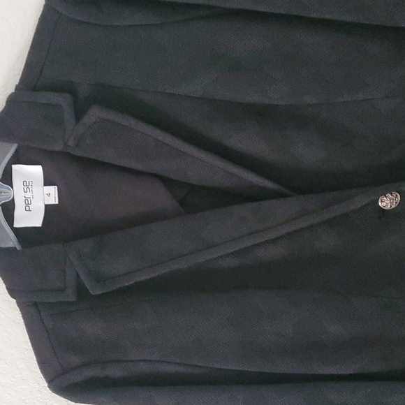 NWT Carlisle/perse knit black jacket, Sz 4 - Picture 2 of 11